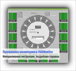 Программа мониторинга VIAMonitor - Интерактивные инструкции, подробная справка